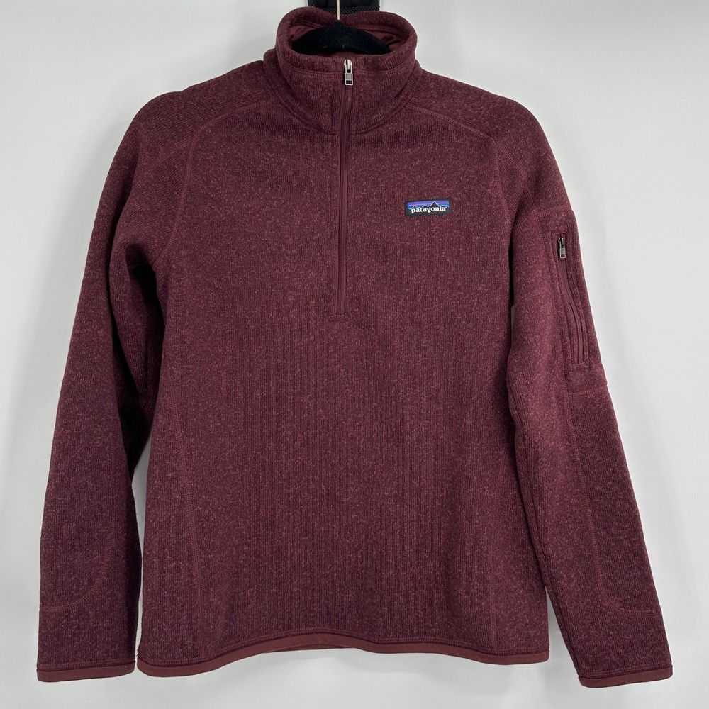 Patagonia Better Sweater 1/4 Zip Fleece Pullover Plum Size Medium‎